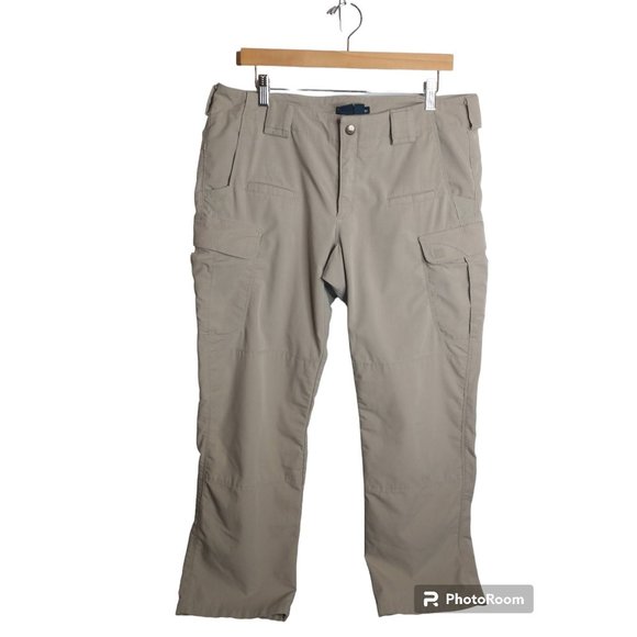 5.11 Tactical Pants - 5.11 Tactical Women's Ripstop Cargo Pants, Khaki, canvas, size 14, utility